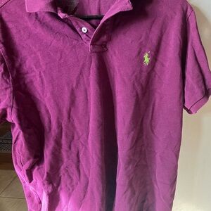 Polo by Ralph Lauren Men's Purple Polo Shirt